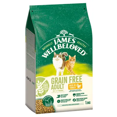James Wellbeloved Adult sans céréales Hypoallergenic dinde pour chat - 1,5 kg