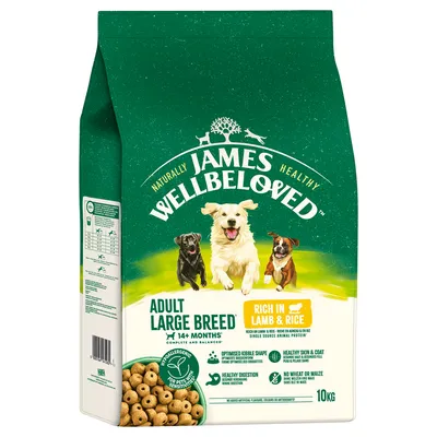 James Wellbeloved Adult Large Breed Dog Hypoallergenic Agnello & Riso - 10 kg