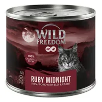 Икономична опаковка Wild Freedom Adult 12 x 200 г - Ruby Midnight - свинско, говеждо и заешко  