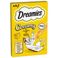 Dreamies Creamy Snacks - Sajt (4 x 10 g)