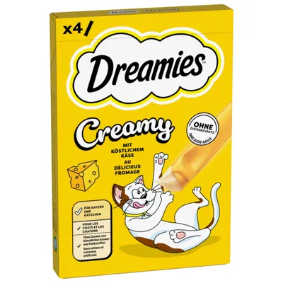 Dreamies Creamy Snacks - Sajt (4 x 10 g) Dreamies Creamy Snacks - Sajt (4 x 10 g)