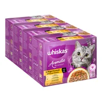 Whiskas 1+ Aromatic Selection 96 x 85 g - Geflügel in Sauce
