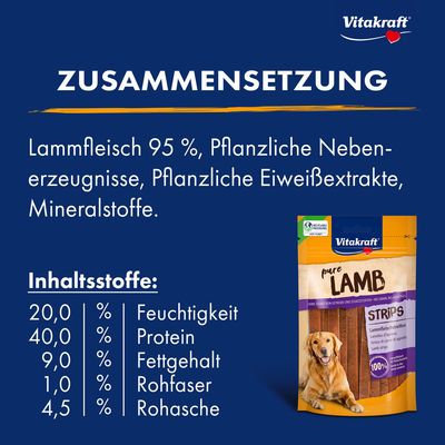 Vitakraft LAMB Lammfleischstreifen - Sparpaket: 6 x 80 g