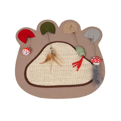 TIAKI Schnüffelmatte Pfote für Katzen - L 50 x B 52 cm