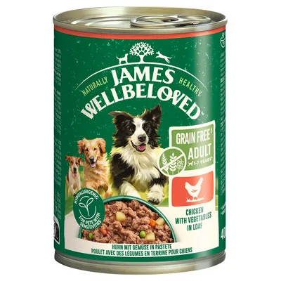 James Wellbeloved Adult Grain Free Hypoallergenic Pollo in paté per cane - 24 x 400 g