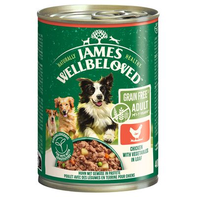 James Wellbeloved Adult Dog Grain Free Hypoallergenic Huhn in Pastete Sparpaket: 12 x 400 g