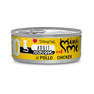 Výhodné balenie Disugual Mini-Me Cat Mousse 24 x 85 g - kuracie mäso