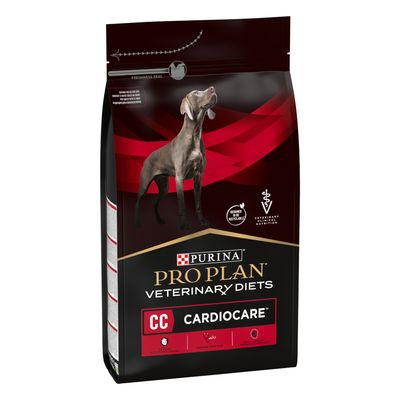 Purina Pro Plan Veterinary Diets CC CardioCare, krmivo pro psy na podporu zdraví srdce, s Freshness Seal a veterinární výživou.