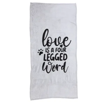 Coperta per animali Zooplus "Love is a four legged word" - circa P 140 x L 70 cm