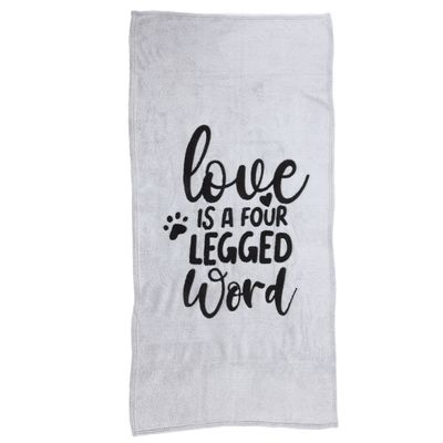 Coperta per animali Zooplus "Love is a four legged word" circa P 140 x L 70 cm