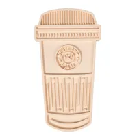 TIAKI Schleckmatte Kaffee Latte - L 30,5 x B 16,7 x H 1,5 cm