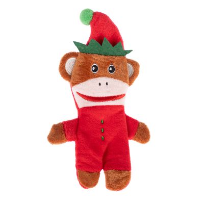 TIAKI Katzenspielzeug Weihnachtsäffchen