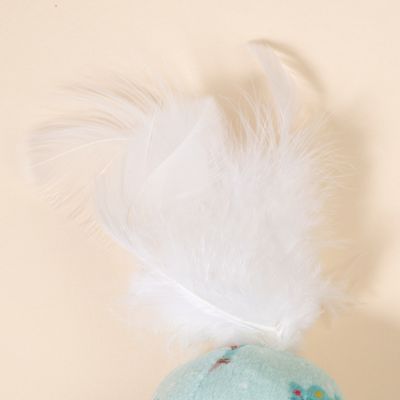 TIAKI празнични топки с пера, играчки за котки