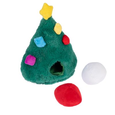 TIAKI Hundespielzeug Geschenkebaum ca. L 20 x B 12 x H 22,5 cm