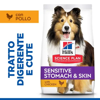 Hill's Science Plan Sensitive Stomach & Skin Adult 1+ Medium con Pollo - 14 kg