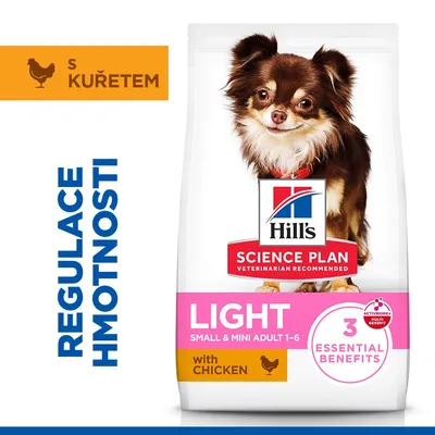 Hill's Science Plan Adult 1-6  Light Small & Mini kuracie - výhodné balenie: 2 x 6 kg
