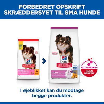 Hill's Science Plan Adult 1-6 Light Small & Mini med kylling