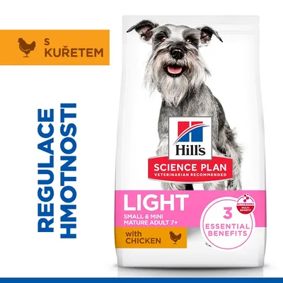 Hill's Science Plan Mature Adult 7+ Small & Mini Light kuracie - výhodné balenie 2 x 2,5 kg