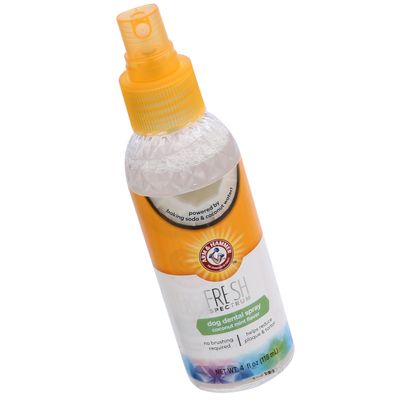 Arm & Hammer Fresh Spectrum Hundezahnspray, Kokosnuss-Minze-Geschmack, ohne Bürsten, reduziert Plaque und Zahnstein, 118 ml.