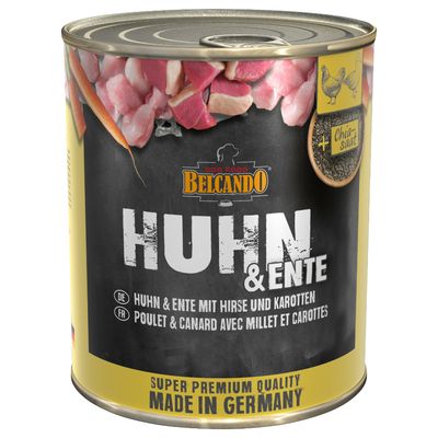 Sparpaket Belcando Super Premium 12 x 800 g Huhn & Ente mit Hirse & Karotten