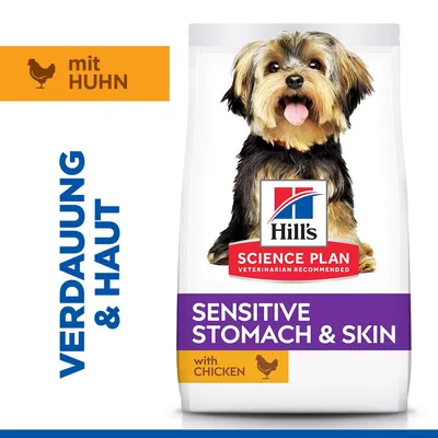 Hill's Science Plan Sensitive Stomach & Skin Adult 1+ Small & Mini mit Huhn - Sparpaket: 2 x 6 kg