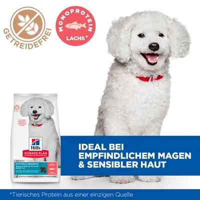 Hill's Science Plan Hypoallergenic Adult Small & Mini mit Lachs - Sparpaket: 2 x 6 kg