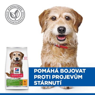 Hill's Science Plan Senior Vitality Mature Adult 7+ Small & Mini kuracie
