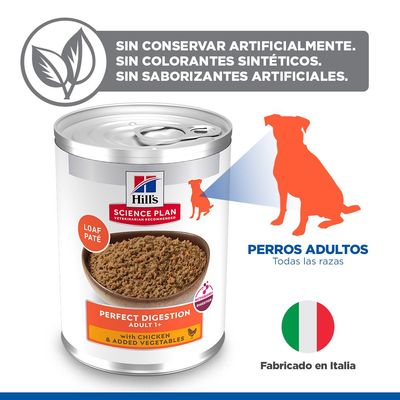 Hill's Science Plan Adult Perfect Digestion con pollo - 12 x 363 g