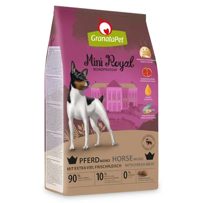 GranataPet Mini Royal monoprotéine cheval - lot économique : 2 x 1 kg GranataPet Mini Royal monoprotéine cheval - lot économique : 2 x 1 kg
