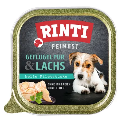 RINTI Feinest в купички 11 x 150 г - птиче месо и сьомга