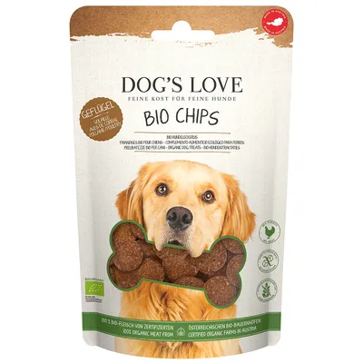 Dog's Love biologische chips met biologisch gevogelte - 150 g