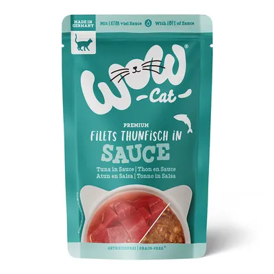 WOW Cat in Sauce 8 x 85g - Tuna WOW Cat in Sauce 8 x 85g - Tuna