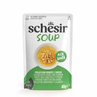 Schesir Soup 12 x 40 g pour chat - poulet, carottes, potiron