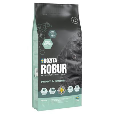 Bozita Robur Puppy & Junior kana säästöpakkaus: 2 x 12 kg