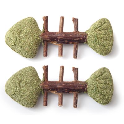 Aumüller visgraat voor katten Dubbelpak: 2 x 2 stuks