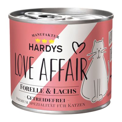 Hardys LOVE AFFAIR 6 x 200 g / 185 g pour chat saumon, truite (6 x 185 g)