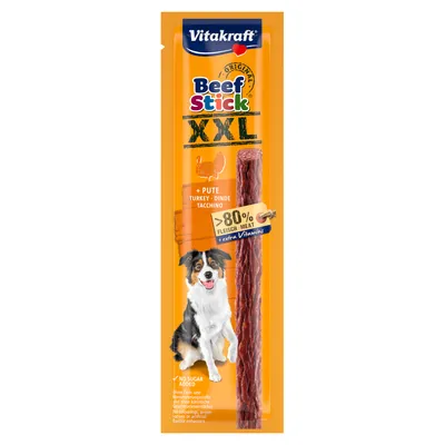 Vitakraft Beef Stick XXL - Pulyka (1 darab, 30 g) Vitakraft Beef Stick XXL - Pulyka (1 darab, 30 g)
