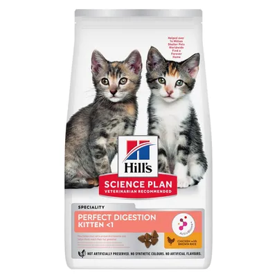 Hill's Science Plan Perfect Digestion Kitten <1 kylling & brun ris