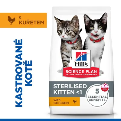 Hill's Science Plan Sterilised Kitten kuracie - 1,5 kg