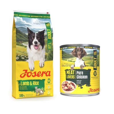 Josera Adult Lamb & Rice, Super Premium Petfood, mit Lamm und Reis, geeignet für alle Größen, German Quality, Monoprotein, 100% natürliche Zutaten.