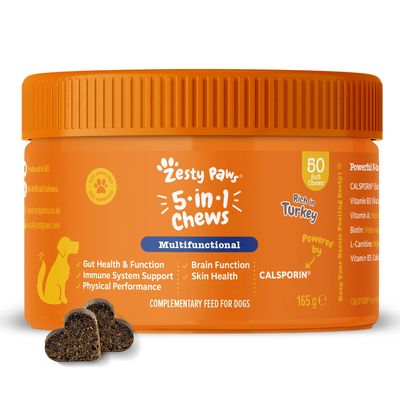 Zesty Paws 5-in-1 Chews Truthahn