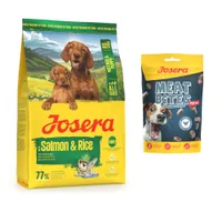 Josera 3 kg + Friandises 70 / 150 g offertes ! - 3 kg Mother & Puppy Saumon et riz + 70 g de Meat Bites au poulet