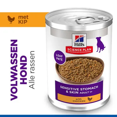 Hill's Science Plan Adult Sensitive Stomach & Skin pour chien - poulet (12 x 370 g)