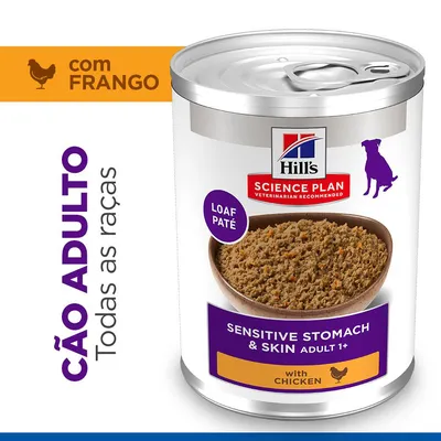 Hill's Science Plan Adult Dog Sensitive Stomach & Skin - Frango (12 x 370 g)