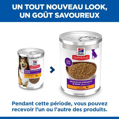 Hill's Science Plan Adult Sensitive Stomach & Skin - maxi lot % : poulet (48 x 370 g)