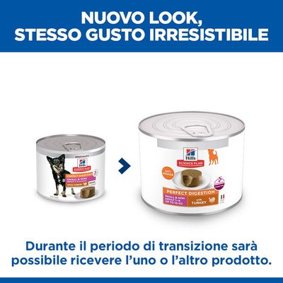 Hill's Science Plan Perfect Digestion Adult Small & Mini Mousse Tacchino