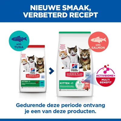 Hill's Science Plan Kitten <1 Zalm - Dubbelpak: 2 x 7 kg