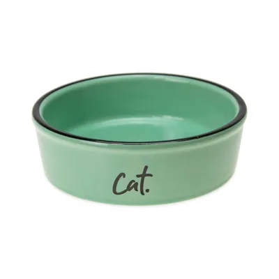 Comedero de cerámica Karlie para gatos, verde - 200 ml, 12 cm de diámetro