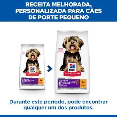 Hill's Science Plan Sensitive Stomach & Skin Adult 1+ Small & Mini frango - 6 kg