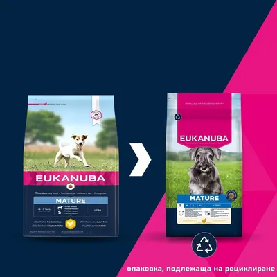 Eukanuba Premium Nutrition Mature Small Breed с пиле - 2 x 3 кг
